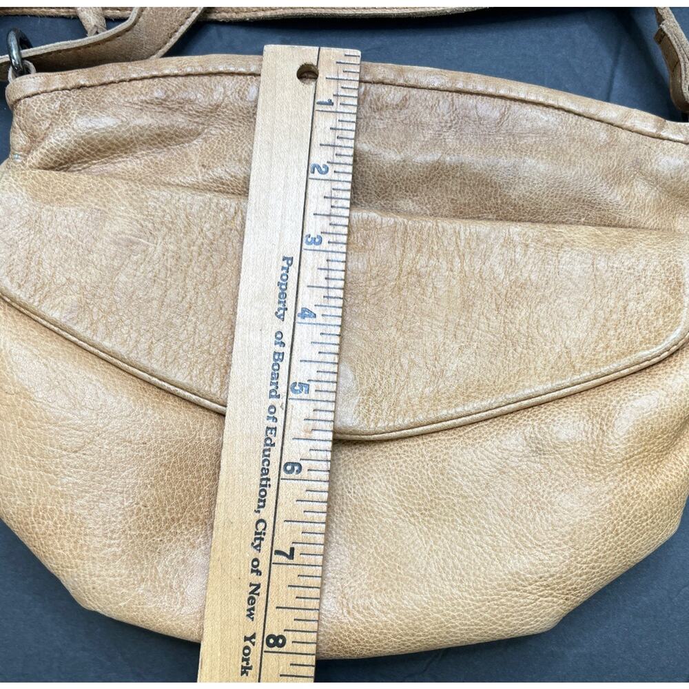 Latico NJ USA Malta Leather Crossbody Handbag Brown / Cognac Small Soft Leather - Picture 3 of 10